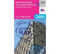 Landranger Active 139 Birmingham & Wolverhampton Map With Digital Version - Pink, Pink One Size