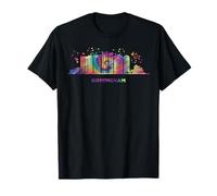 Birminghamer Skyline Colorful Cityscape Birmingham T-Shirt