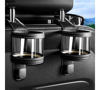 BIRNN 2 PCS Car Cup Holder for Volvo EX90 / XC90 / XC70 / XC60 / XC40 SPA Y20 P24 P2, Portable Seat Cup Holder with Hooks Car Drinks Holder Multifunctional Cup Stand Car Seat Cup Cup Holder