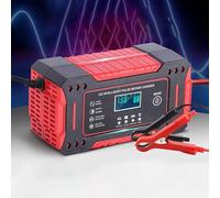 BIRNN Motorcycle Battery Charger 12V for Benelli BKX 250 2023, Automatic Trickle Charger & Maintainer for Motorbike, Scooter, ATV & Lawn Mower, Intelligent Trickle Charger,A Red