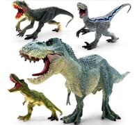 BIROHOSR Dinosaur Playset with 14" Indominus Rex & 8 Detailed Dino Figures - Educational Toy for 3-8 Year Old Boys Girls (Vastatosaurus Rex 4 PCS)