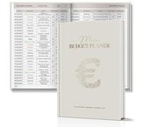 BIROYAL 12 Month Budget Planner German - Undated Financial Planner - Includes Mindfulness, Reflection, Income, Expenses Tracker - Budget Planner to Control Your Money