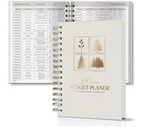 BIROYAL 12 Month Budget Planner German - Undated Financial Planner - Spiral Bound Budget Planner Including Mindfulness, Reflection, Income, Expenses Tracker - Budget Planner to Control Your Money