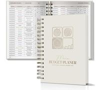 BIROYAL 12 Month Budget Planner German - Undated Financial Planner - Spiral Bound Budget Planner Including Mindfulness, Reflection, Income, Expenses Tracker - Budget Planner to Control Your Money