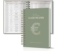 BIROYAL 12 Month Budget Planner German - Undated Financial Planner - Spiral Bound Budget Planner Including Mindfulness, Reflection, Income, Expenses Tracker - Budget Planner to Control Your Money