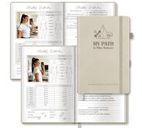 BIROYAL 224-Page Workout Log Book - 14-Week Gym Log Book with Nutritional Reference Chart & Progress Tracker - Fitness Gifts for Women & Men - A5 Fitness Journal, Gym Diary