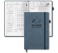 BIROYAL 224-Page Workout Log Book - 14-Week Gym Log Book with Nutritional Reference Chart & Progress Tracker - Fitness Gifts for Women & Men - A5 Fitness Journal, Gym Diary (Blue)