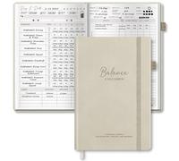 BIROYAL 224 Pages Workout Log Book - 14-Week Gym Log Book with Nutritional Reference Chart & Progress Tracker - Fitness Gifts for Women & Men - A5 Fitness Journal, Gym Diary (Beige)