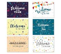 BIROYAL 24 PACK Welcome to The Team Cards with Envelopes, 5x8 In Welcome Greeting Card, Blank Inside Welcome Cards for Employees Coworkers
