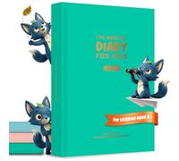BIROYAL 5 Minute Gratitude Journal for Kids 6-12 Years Old - 24 Weeks Illustrated Kids Journal to Express Thoughts & Feelings - Undated Daily Guided Dairy for Children to Develop Mindfulness