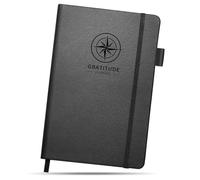 BIROYAL 5 Minute Gratitude Journal for Men with Prompts | 15-Week Self Care Journal for Mental Health, Self-Reflection and Happiness | Inspire Wellness and Growth (Black, Circle)