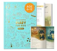 BIROYAL 5-Minute Kids Diary - Kids Journal for Aged 6-12 - Develop Mindfulness, Positive Habits & Emotional Expression - Gratitude Journal for Girls & Boys