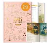 BIROYAL 5-Minute Kids Diary - Kids Journal for Aged 6-12 - Develop Mindfulness, Positive Habits & Emotional Expression - Gratitude Journal for Girls & Boys