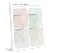 BIROYAL A4 To Do Listen Pad - Eisenhower Matrix | 50 Sheets Notes Daily Planner Undated for Easy Prioritization | To Do List, Tearable Task Planner | More Productivity | for Office School