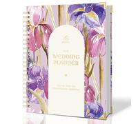 BIROYAL A4 Wedding Planner Book Organizer with 430 Pcs Stickers, 140 Pages Personalised Wedding Planning for Bride & Groom, Spiral-Bound Rigid Cover with Metal Corner, Best Engagement Gifts