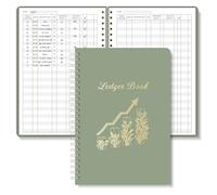 BIROYAL A5 Accounts Book, 120 Pages Ledger Book, Income and Expenses Log