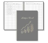 BIROYAL A5 Accounts Book, 120 Pages Ledger Book, Income and Expenses Log