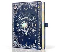 BIROYAL A5 Dotted Journal - 256 Pages 120gsm Thick Paper, Celestial Bullet Journal, Hardcover with Elastic Band, Perfect for Planning & Journaling