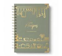BIROYAL A5 Recipe Book for Own Recipes - Blank Recipe Journal for 100 Recipes, 224 Pages Spiral Family Cooking Notebook to Organize Your Personalised Cookbook, for Family & Cooking Lover