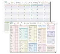 BIROYAL Baby First Food Checklist, Baby Led Weaning Supplies, First Foods Tracker Fridge Magnet & Daily Food Log Meal Planner, 12"x8" Dry Erase Nutrition Poster