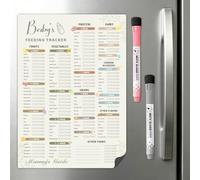 BIROYAL Baby First Food Tracker, Age-Staged Feeding, 100+ Foods, Morandi