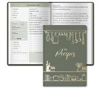 BIROYAL Blank Recipe Book for Own Recipes - Personalised Recipe Journal for 100 Recipes - A5 Recipe Journal to Write Your Own Recipe Book - 224 Pages Empty Cookbook for Family & Cooking Lover