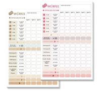 BIROYAL Block Dice Game Red Brown