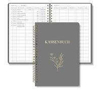 BIROYAL Cash Book A5-120 Pages Household Book, Budget Planner & Cash Books - Income Expenses Book - Household Book for Entering - Cash Book Small Business Expenses Tracker Financial Planner