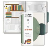BIROYAL Reading Journal for Book Lovers with 52 Book Reviews - A5 Hardcover 176 Pages Book Journal - Reading Tracker & Planner Log - Literary Lovers Gift