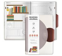 BIROYAL Reading Journal for Book Lovers with 52 Book Reviews - A5 Hardcover 176 Pages Book Journal - Reading Tracker & Planner Log - Literary Lovers Gift