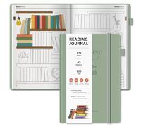 BIROYAL Reading Journal with 52 Book Reviews - A5 Hardcover 176 Pages Book Journal - Reading Tracker & Planner Log - Literary Lovers Gift
