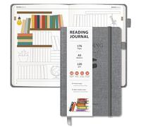 BIROYAL Reading Journal with 52 Book Reviews - A5 Hardcover 176 Pages Book Journal - Reading Tracker & Planner Log - Literary Lovers Gift