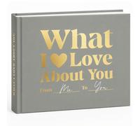BIROYAL What I Love About You Book, 58 Guided Prompts & Checklists, Green