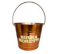 Birra Moretti copper coloured Ice Bucket Man Cave Roxley Ltd