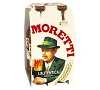 Birra Moretti Lager Beer 4 X 330ml Bottles