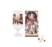 Birra Moretti Limited Edition Glass | 20oz Pint Nucleated Beer Glass | Official Merchandise (Mercato) & Midlands Bar Suppliers Beer Coaster