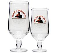 Birra Moretti Pint Glass and Half Pint Glass Set