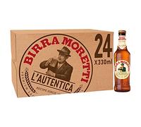 Birra Moretti - Premium Italian Lager Beer - 24 x 330 ml - 4.6% ABV