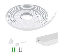 Newest 16.4FT/5M Silicone LED Channel System, U Shape 5x13mm DIY LED Neon Rope Light Fully Enclosed IP67 Waterproof Tube for 10mm LED Strip Lights Installation, for Indoor Outdoor Ambient Decor