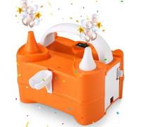Birshe Balloon Pump, 400 W Portable Pump for Balloons, Double Nozzle Air Pump, Electric Balloon Inflator, 2 Working Modes for Birthdays, Weddings, Christmas, Party Decoration