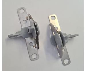 Birsppy 1 pair x Genuine Hafele INDAUX Supra Metal Drawers Side Front Fixing Brackets (Grey)