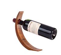 Birsppy Alder Wood Wine Bottle Holder, Stand Balancing a Single Wine Bottle