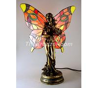 Birsppy HDmirrorR Fairy/Butterfly Wings Bronze Tiffany Stained Glass Lamp