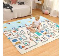 Birtech Baby Play Mat Baby Crawling mat Foam Playmat for Baby 2 Side Pattern Large Soft Thick Foldable Water-Proof Reversible 200 x 180 cm