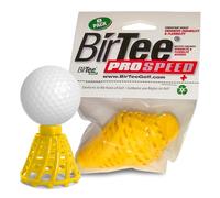 BirTee Golf Tees - PRO Speed PLUS with Flexibility & Durability - 8 Pack. Indoor Golf Tees/Golf Simulator Tees/Winter Plastic Golf Tees (Yellow)