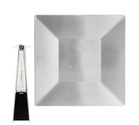 Birtern 45cm Patio Heater Reflector Shield 4 Sided Heat Reflector Shield Outdoor Heater Replacement Parts In Aluminum 3 Hole Mount For Distributing Heat To Protect Heater From Bending