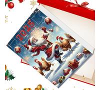 Birtern Advent Ornaments,24 Days Festive Countdown Calendar 2025 | 2D Flat Acrylic Chick Charm Animal Pendant for Car Rearview Mirror Party Home Wall Window Christmas Tree Door
