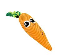 Birtern Carrot Dog Toy - Portable Puppy Teething Carrots - Outdoor Cat Puzzle, Interactive Stuffed Animal, Boredom Buster for Training and Cleaning Teeth