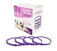 Birtern Cat Adjustable Calming Collar, Infused with Natural Pheromones, Adjustable Up to 24.5" / 62cm, Purple, All Breeds, Cat