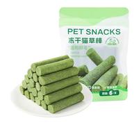 Birtern Cat Grass Teething Stick 5gx6Pcs Natural Catnip Chew Sticks Freezed Dried Cat Grass Stickss Cats Grasss Stick Snack Pussy Teeth Cleaning Sticks Catnip Toys Kitten Remove And Teeth Cleaning